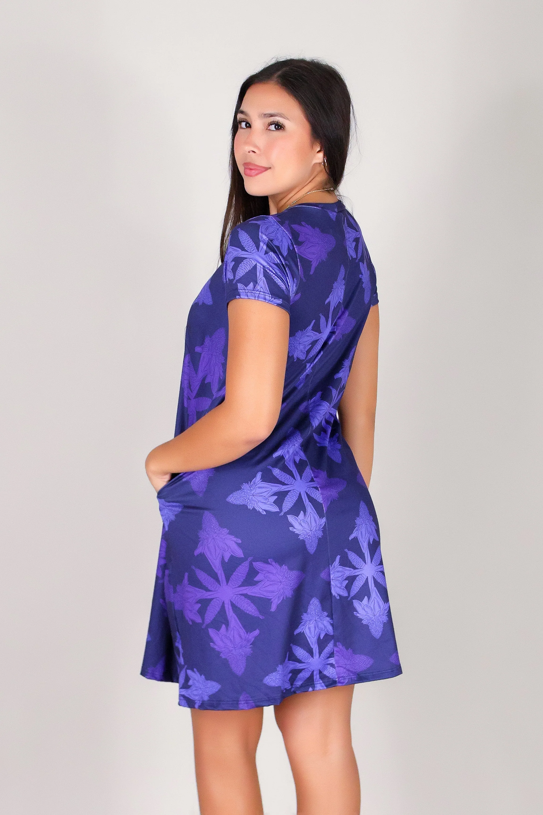 TORCH GINGER QUILT TRAPEZE DRESS - Image 4